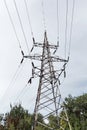 High voltage power line tower Royalty Free Stock Photo