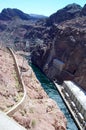 High-Voltage Power Lines from Hoover Dam Royalty Free Stock Photo