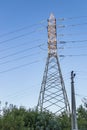 High-voltage power line, steel engineering structure