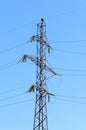 High voltage power tower Royalty Free Stock Photo