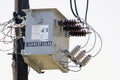 High-voltage power transformer Royalty Free Stock Photo