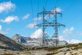High voltage pylon on Gotthard Pass (Switzerland)