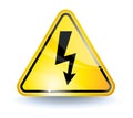 High voltage sign Royalty Free Stock Photo