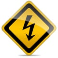 High voltage sign Royalty Free Stock Photo