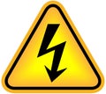 High voltage sign Royalty Free Stock Photo