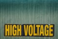 High Voltage Sign Royalty Free Stock Photo