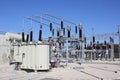 High voltage substation Royalty Free Stock Photo