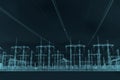 High voltage substation 400kV Royalty Free Stock Photo