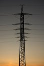 High voltage tower Royalty Free Stock Photo