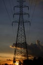 High voltage towers