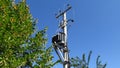 high Fac American voltage transformer electric pole trees