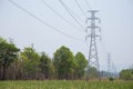 High voltage transmission line Royalty Free Stock Photo