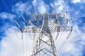 High voltage transmission tower Royalty Free Stock Photo