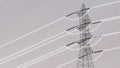 High-voltage transmission tower Royalty Free Stock Photo