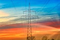 High voltage transmission tower Royalty Free Stock Photo