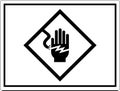 High Voltage Warning Sign Electrical Symbol Hand Shock Royalty Free Stock Photo