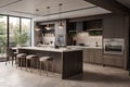 high-volume kitchen with streamlined workflow, featuring one-stop shopping experience and fast service