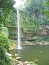 High watefall with the jungle