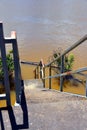 High Water at Camden River Access Royalty Free Stock Photo