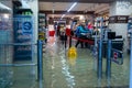 High water in Venice high tide buildings and flooded streets Royalty Free Stock Photo