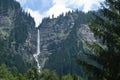 High waterfall in Austria Royalty Free Stock Photo