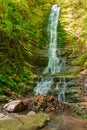 Waterfall in park Berendeyevo Tsarstvo, Sochi, Russia