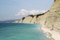 White cliffs in Gelendzhik, Russia Royalty Free Stock Photo