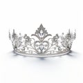 Romantic Floral Crystal Tiara - Elegant Viscount Inspired Crown