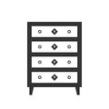 Highboy flat . It is executed in the old and modern style. Royalty Free Stock Photo