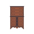 Highboy flat . It is executed in the old and modern style. Royalty Free Stock Photo