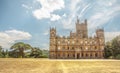 Highclere castle with park and green trees newbury England