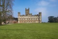 Highclere Castle downton abbey and yew tree Royalty Free Stock Photo