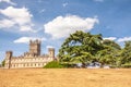 Highclere castle with park and green lebanon cedar Neubury