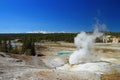 Norris Geyser Basin, Yellowstone National Park, Geothermal Landscape at Black Growler Vent, Wyoming, USA Royalty Free Stock Photo