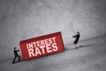 Higher interest rates Royalty Free Stock Photo