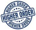 higher order blue stamp