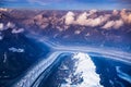 Higher Than Clouds - Areal View Of Mount McKinley Glaciers, Alaska