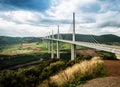 Highest Bridge on Earth, Millau Viaduct, France Royalty Free Stock Photo