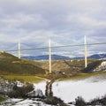 the highest bridge in the world, Millau, France