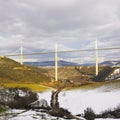 the highest bridge in the world, Millau, France