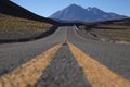 Road to the volcano, Atacama Chile. Follow life, keep fighting, goal, don`t give up Royalty Free Stock Photo