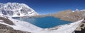 Highest lake in nepal tilicho at manang Royalty Free Stock Photo