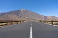 The highest mountain of Spain El Teide, world heritage by Unesco. Volcano in Tenerife, Canary Islands. Volcanic sight and Royalty Free Stock Photo