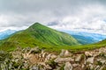 The highest mountain of Ukraine Hoverla 2061 m. Chornogora ridge, Ukraine.