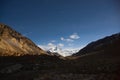 The highest mountain in world at night Royalty Free Stock Photo