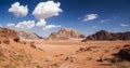 Wadi Rum desert view Royalty Free Stock Photo