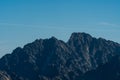 Highest peak of Tatra mountains and Slovakia - Gerlachovsky stit mountain peak