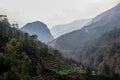 The highest pedestrian pass in the world of Thorong La. The start of trekking around Annapurna is the snowy mountains of the Himal