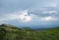 Ukrainian Carpathian Mountains. Mountain range Borzhava near the village Volovets Zakarpattya region. Ukraine. Royalty Free Stock Photo