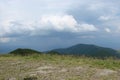 Ukrainian Carpathian Mountains. Mountain range Borzhava near the village Volovets Zakarpattya region. Ukraine. Royalty Free Stock Photo